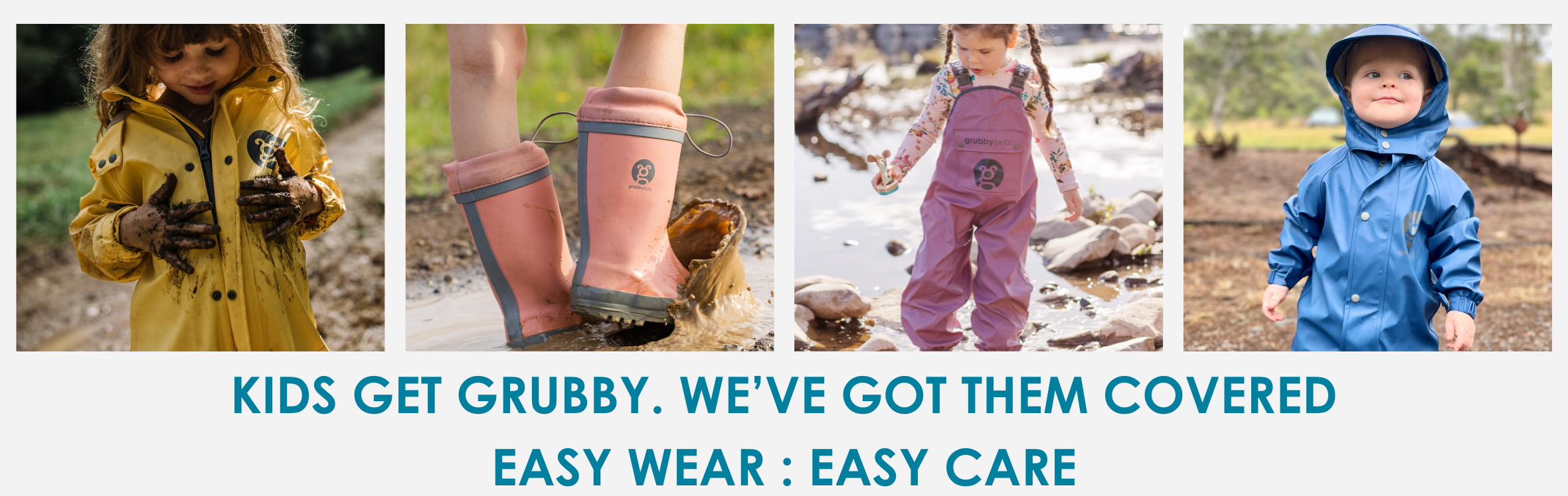 Kids Puddle Suits Gumboots Waders Easy Wear Easy Care
