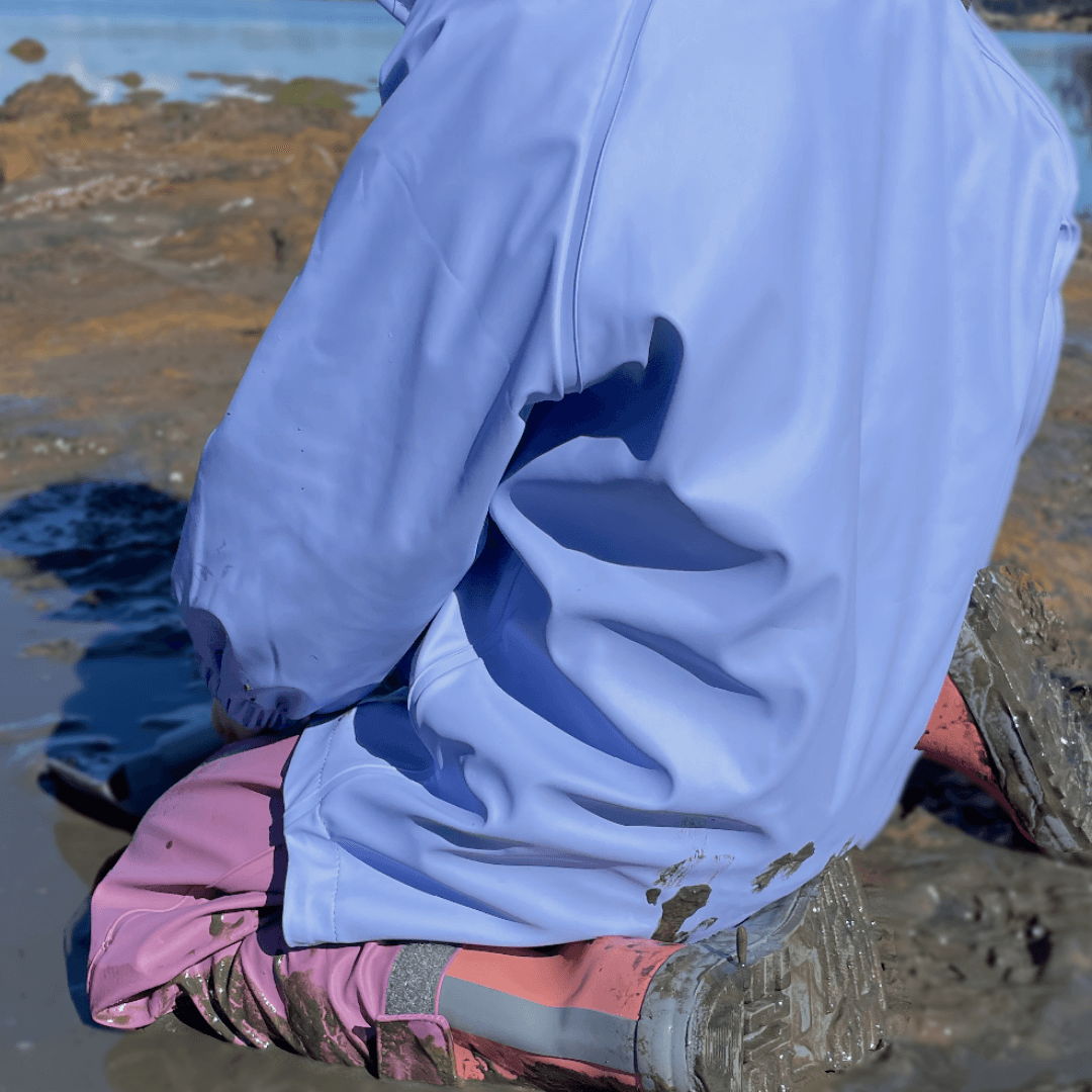 All-Weather Jacket with Mud Guard- Jacaranda