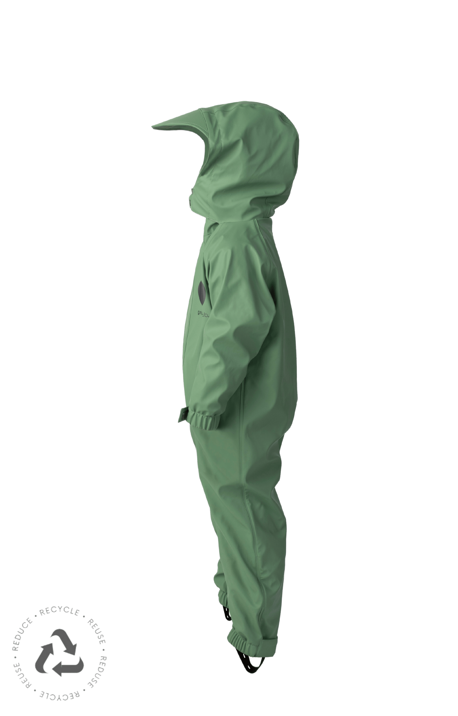 green puddle suit ghost model side view